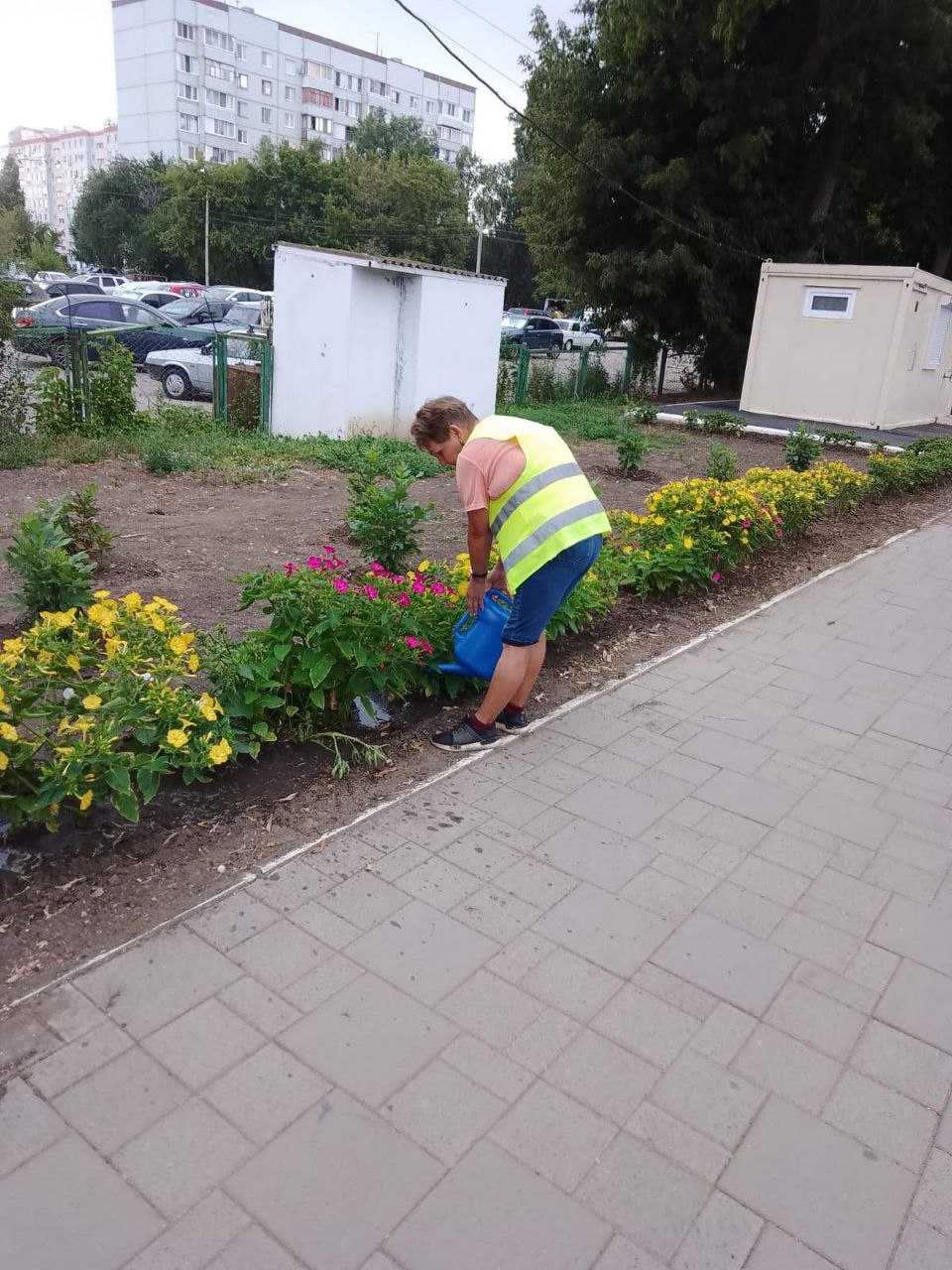 Полив дорог, покос травы, сбор мусора. Коммунальные службы города работают в ежедневном режиме