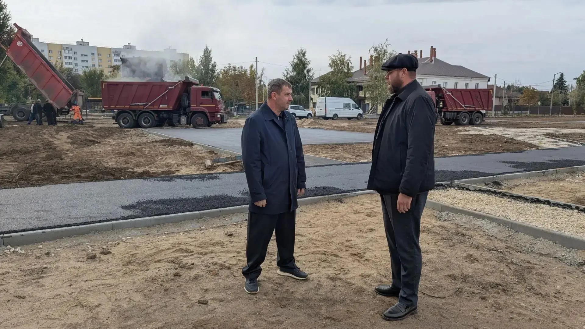Сергей Барулин: сквер около дома для медицинских работников начали асфальтировать