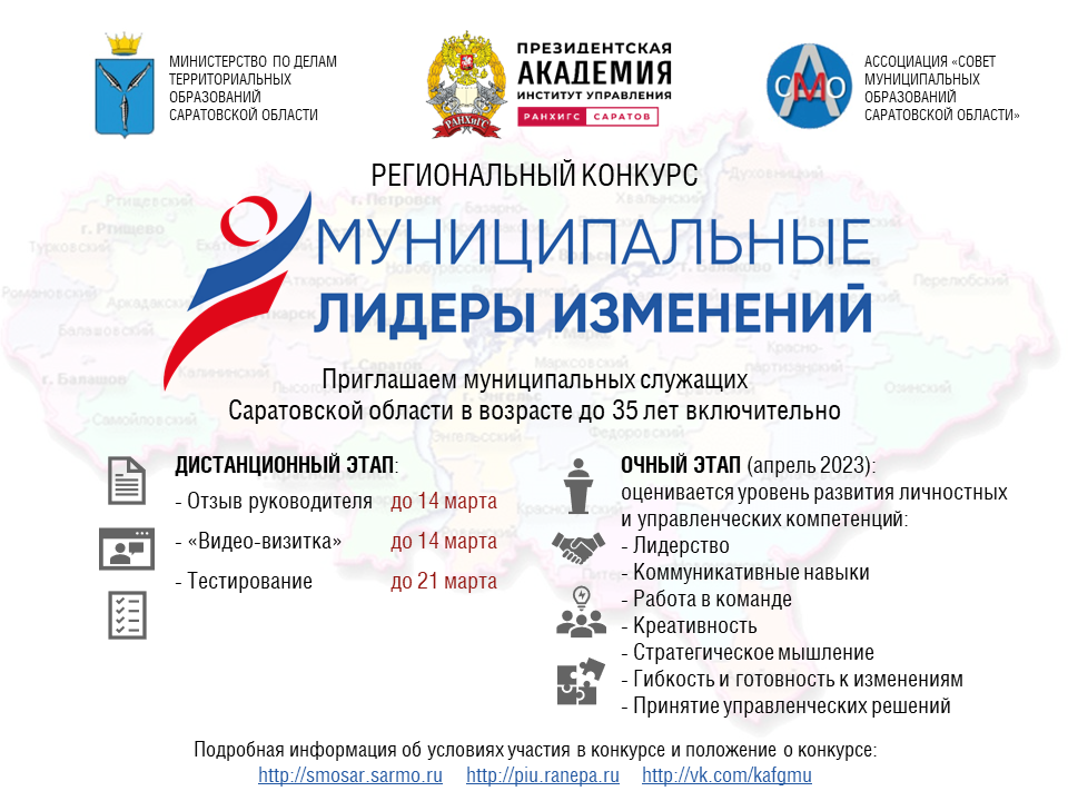 О конкурсе «Муниципальные лидеры изменений – 2023»