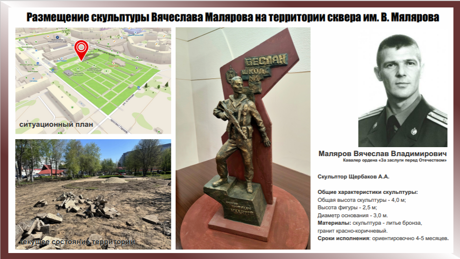 Объявлен сбор на создание скульптуры Вячеславу Малярову