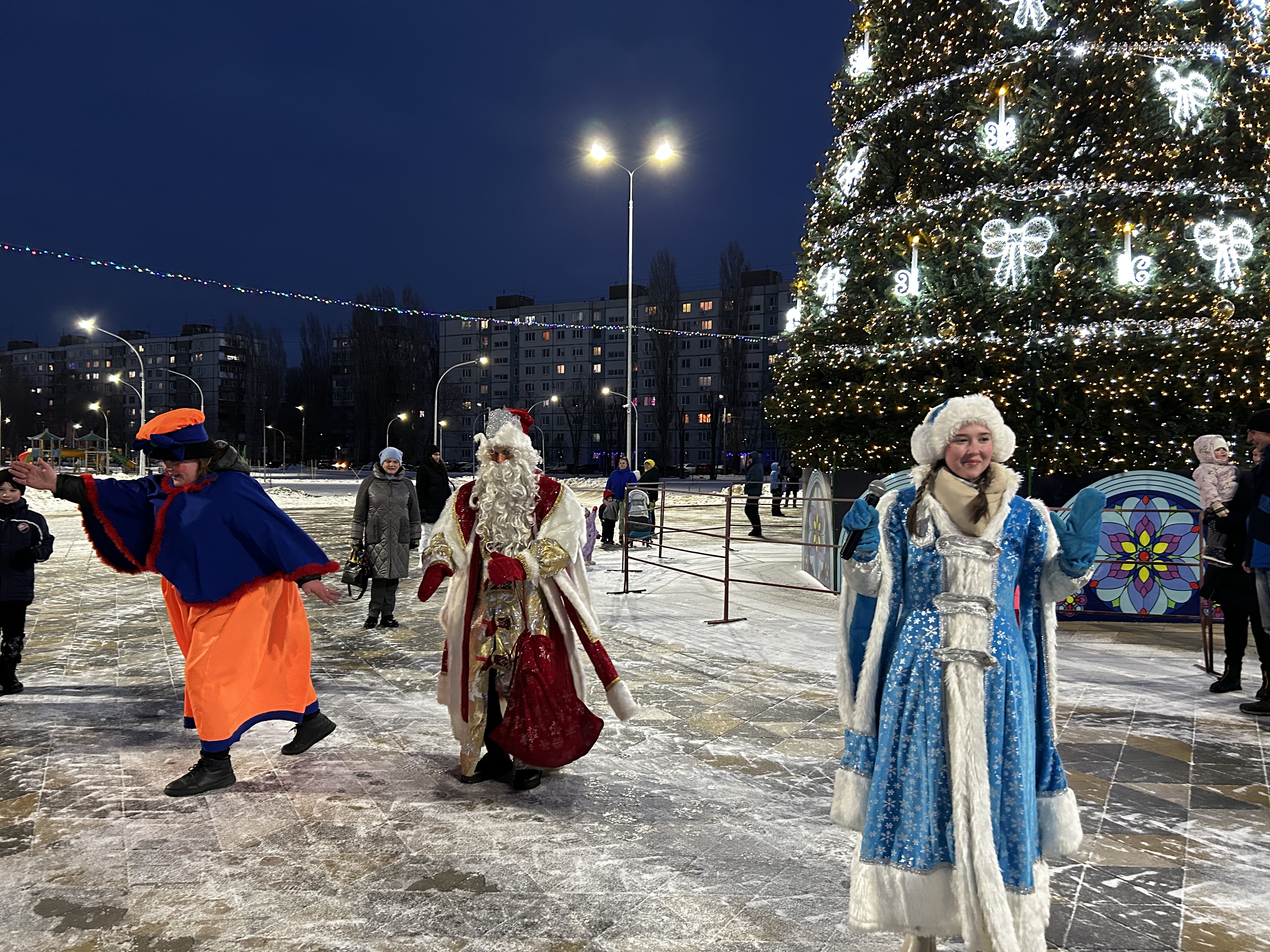 В парке «Центральный» состоялась новогодняя развлекательная программа «Зимние забавы»