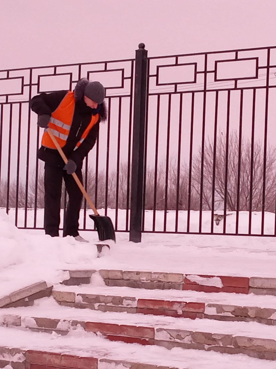 Сегодня ночью в Балакове продолжались работы по посыпке дорог пескосоляной смесью и их очистке
