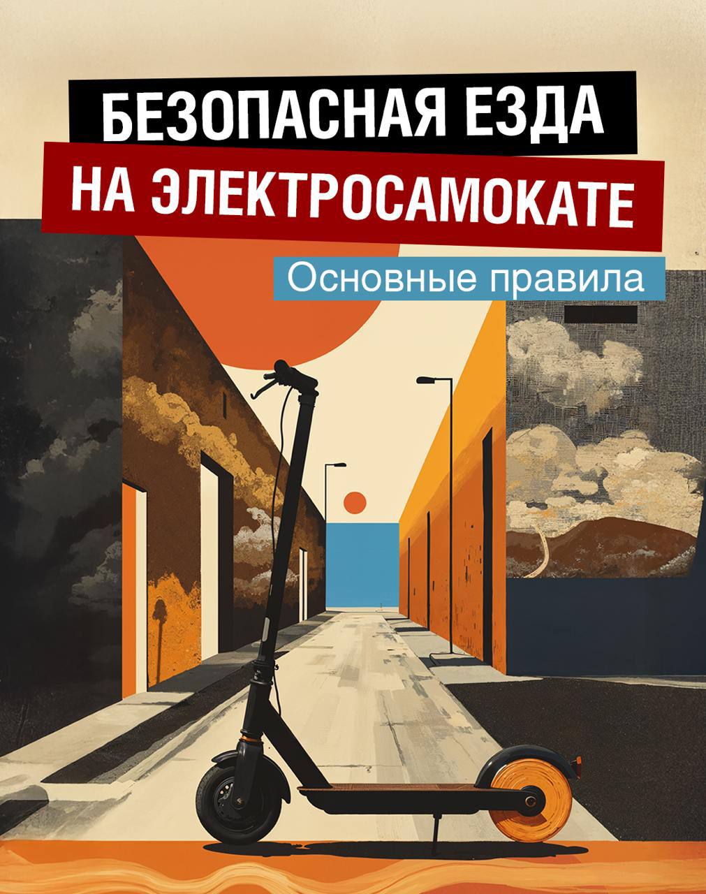 Напоминаем о правилах езды на электросамокатах