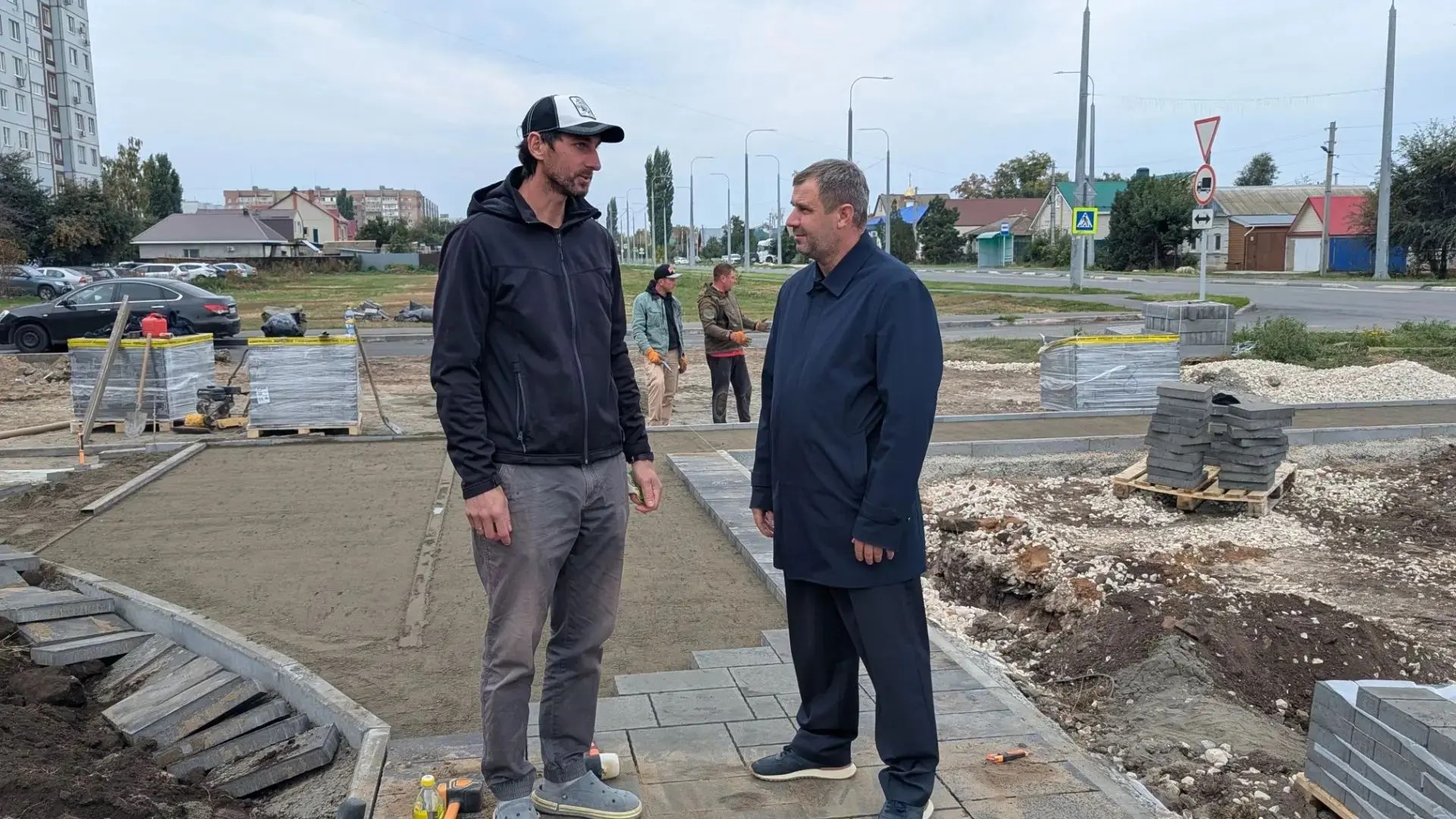 Сергей Барулин: в Сиреневом сквере продолжаются работы по благоустройству