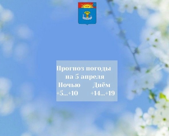 Прогноз погоды на 5 апреля 2026 года