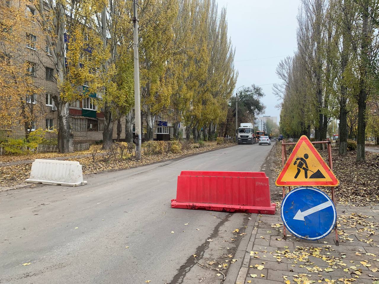 Еще на одном участке дублера улицы 30 лет Победы начались ремонтные работы