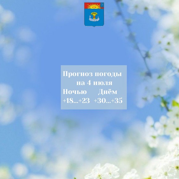 Прогноз погоды на 4 июля 2026 года