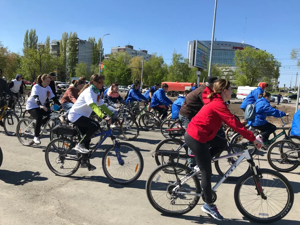 Сегодня состоялся велопробег, посвященный Дню Победы