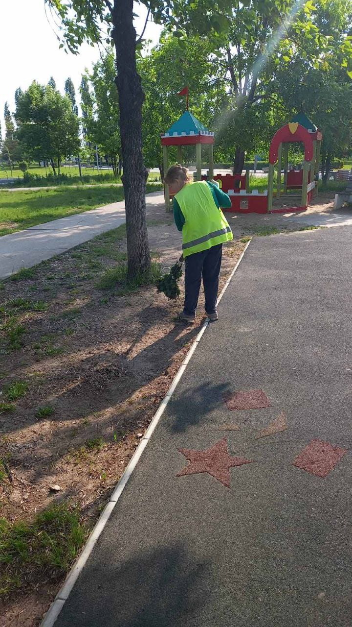 Покос травы, сбор мусора, очистка прилотковой и осевых зон. В Балаково работы по благоустройству ведутся ежедневно