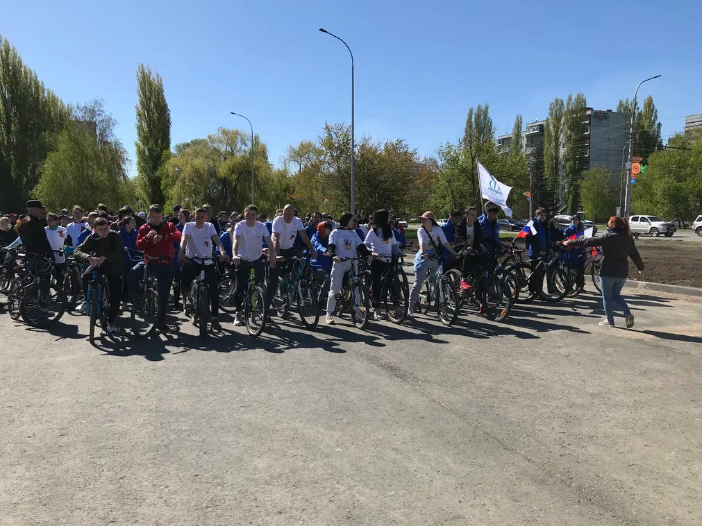 Сегодня состоялся велопробег, посвященный Дню Победы