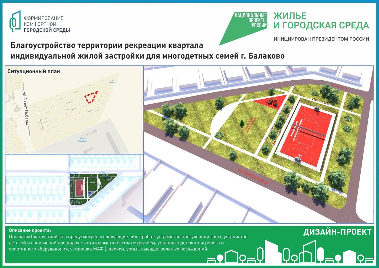 На территории Балаково продолжается рейтинговое голосование за территории, которые будут благоустраивать в 2024 году