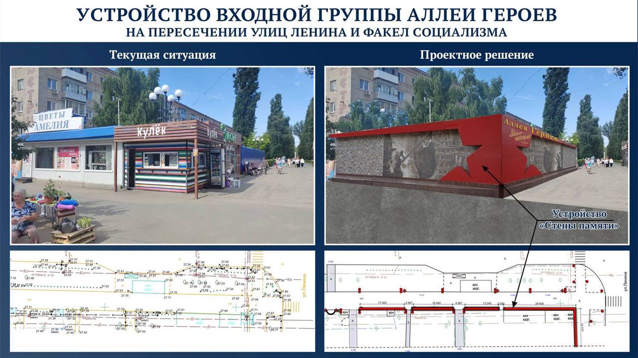 В городе Балаково состоялась презентация проекта по благоустройству Аллеи Героев
