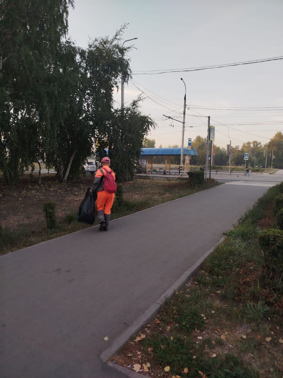 Полив зеленых насаждений, покос травы, уборка общественных территорий: благоустройство города ведётся в ежедневном режиме