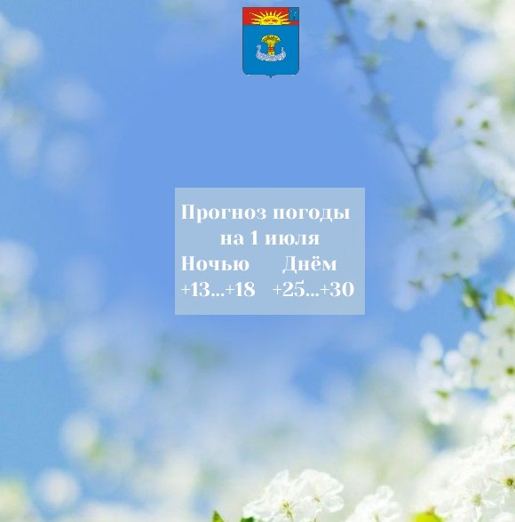 Прогноз погоды на 1 июля 2026 года