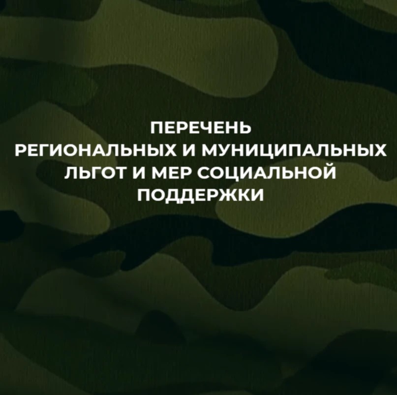 Перечень региональных и муниципальных льгот и мер социальной поддержки