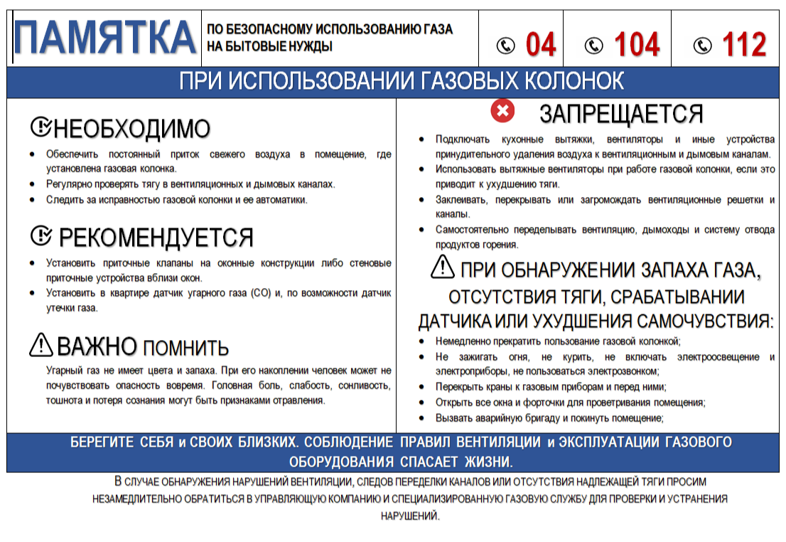 Дом с газом: основные правила эксплуатации