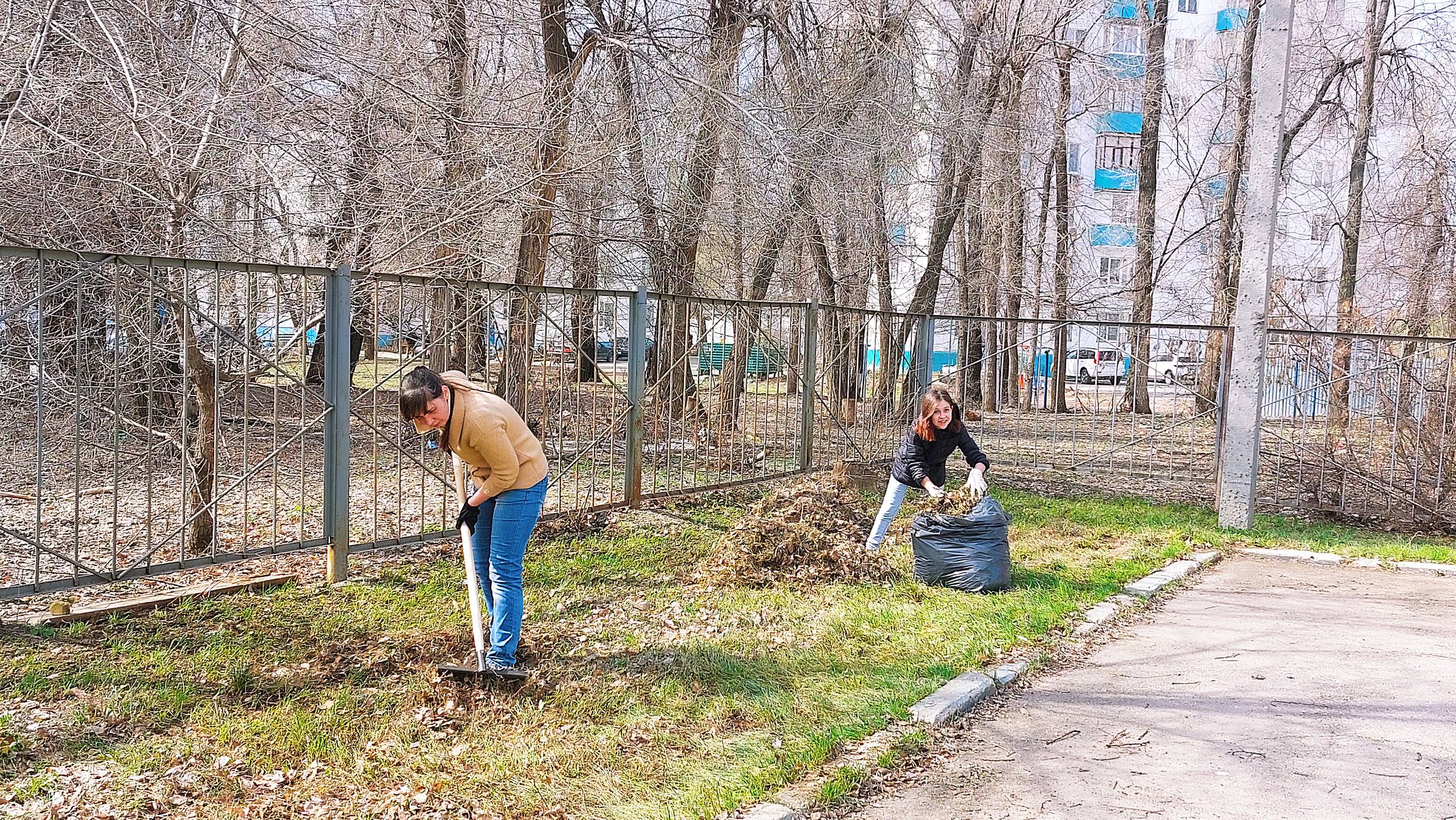 Сотрудники Балаковского центра «Семья» приняли участие в ежегодном субботнике