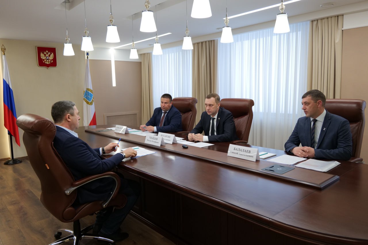 Губернатор Роман Бусаргин встретился с заместителем Министра сельского хозяйства Российской Федерации Максимом Увайдовым