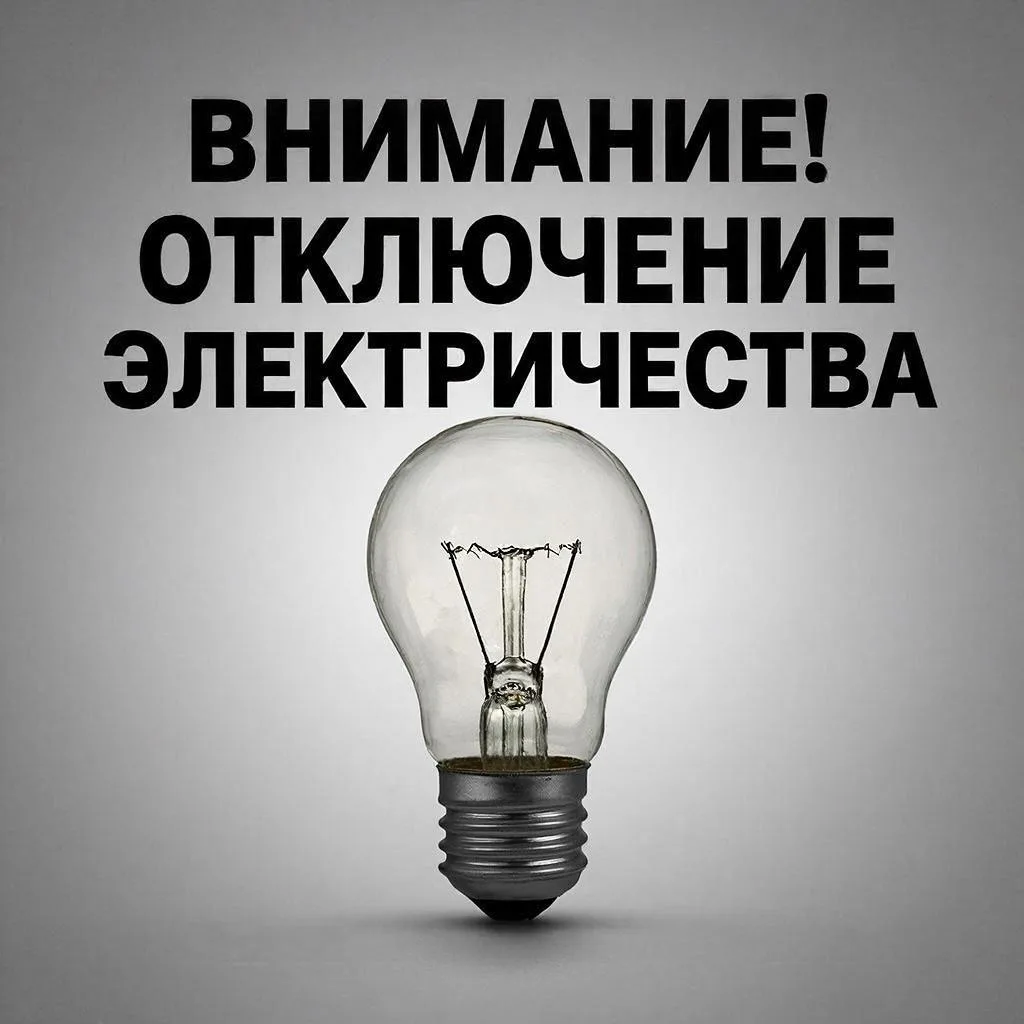 Внимание! Отключение электроэнергии  